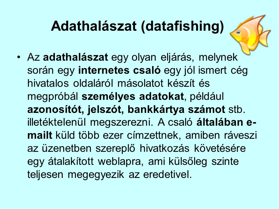 Adathalászat (datafishing)