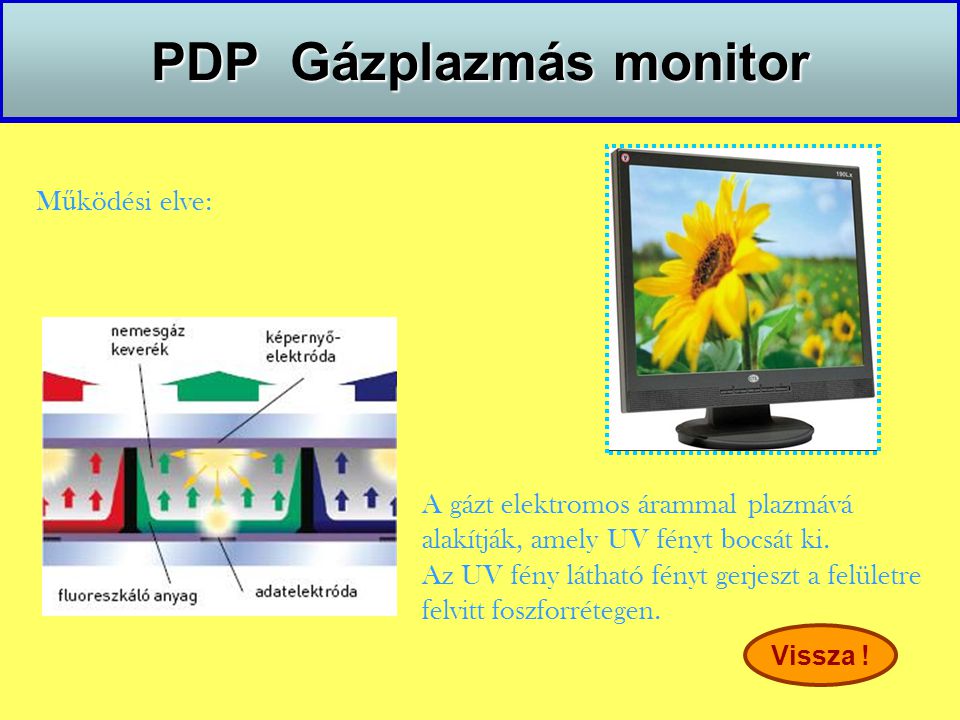 PDP Gázplazmás monitor