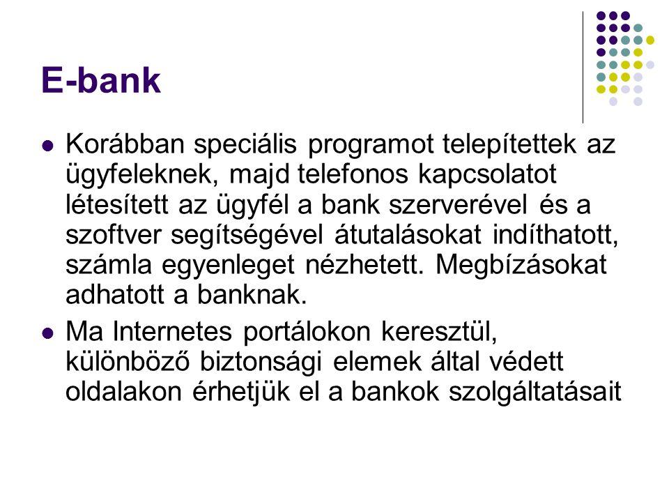 E-bank
