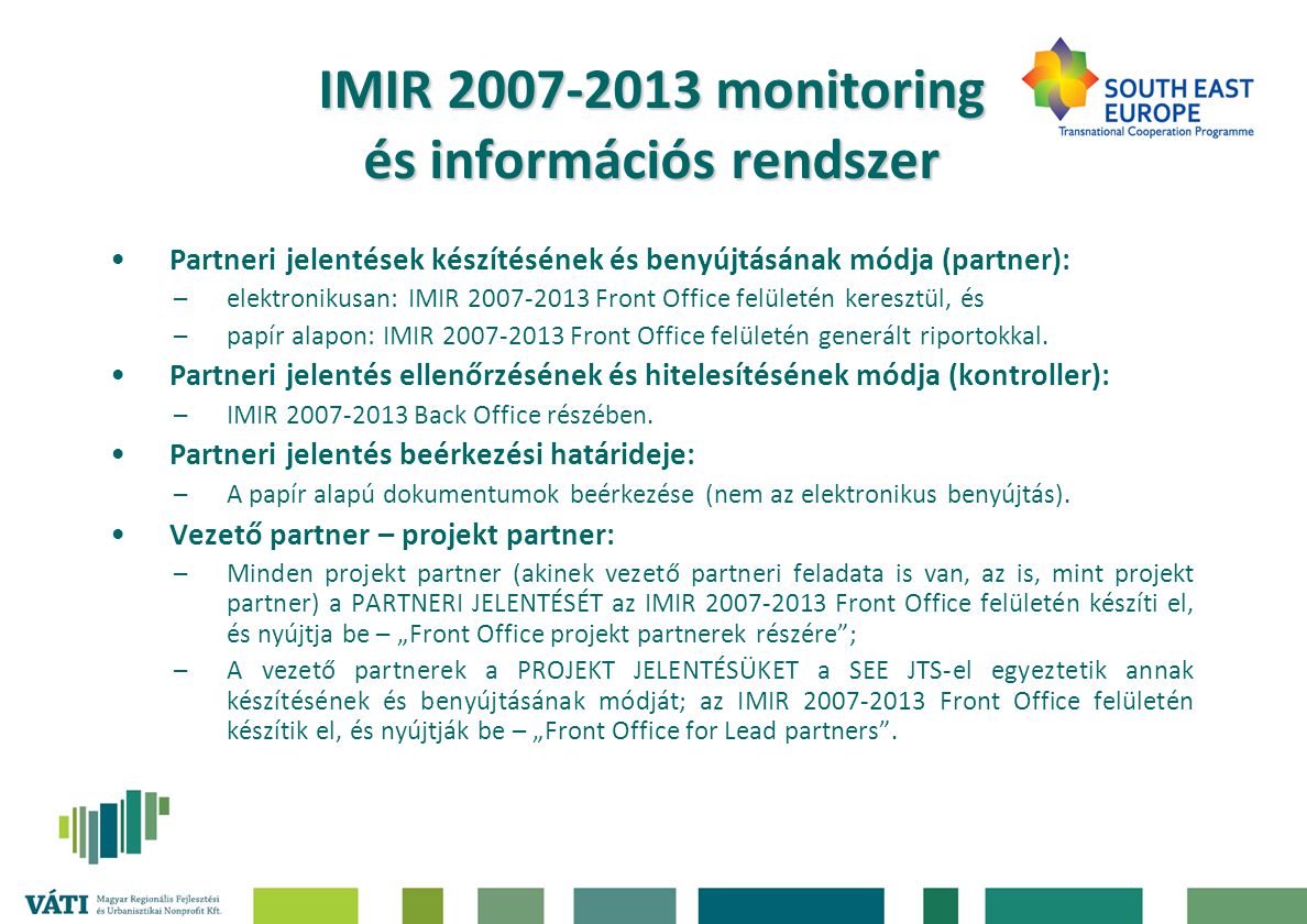 IMIR monitoring és információs rendszer