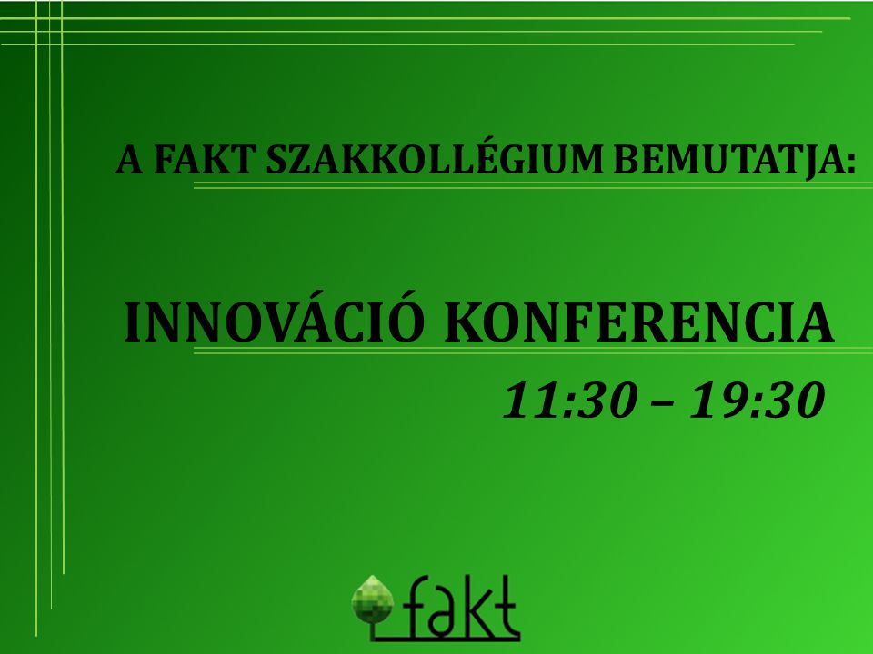 Innováció konferencia