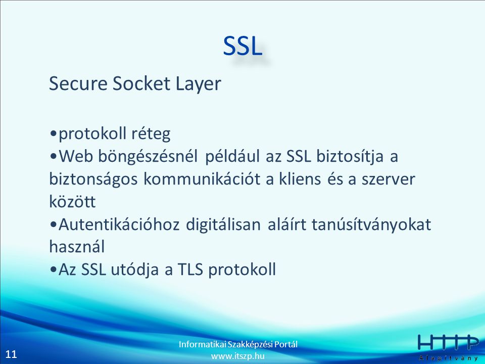 SSL Secure Socket Layer protokoll réteg