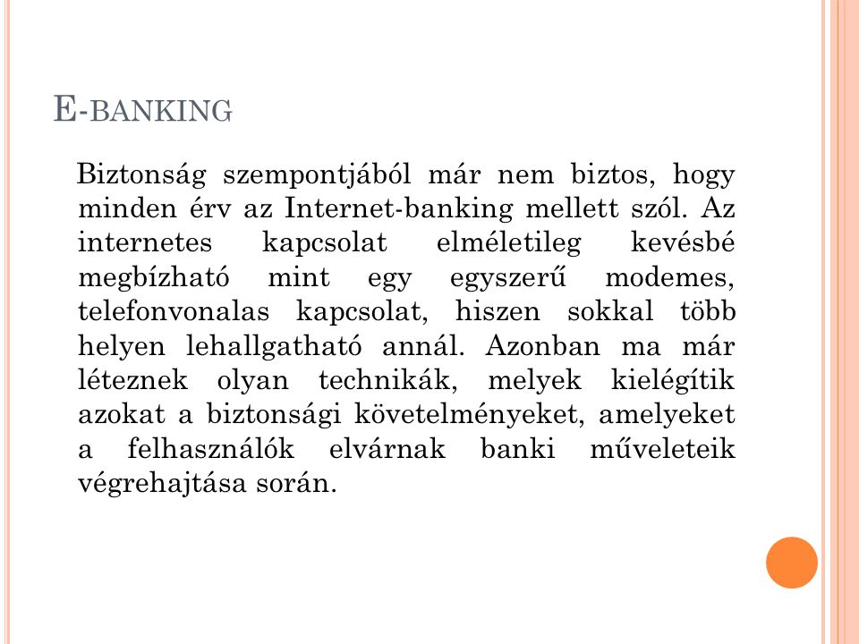 E-banking