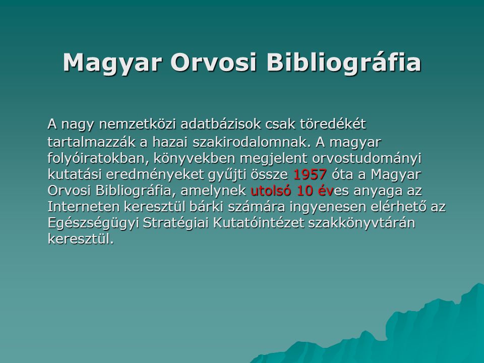 Magyar Orvosi Bibliográfia