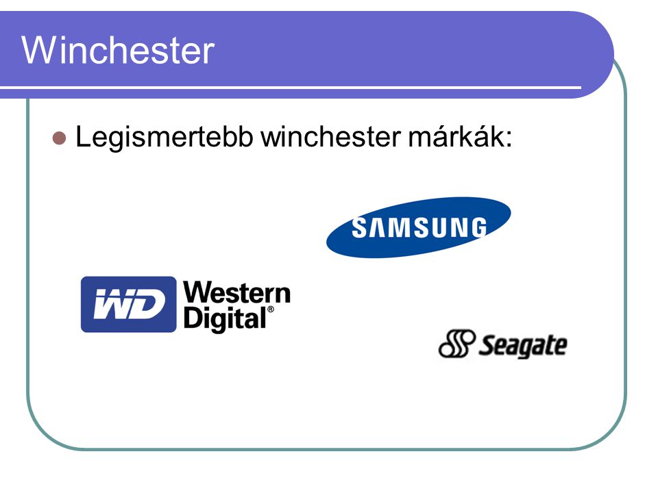 Winchester Legismertebb winchester márkák: