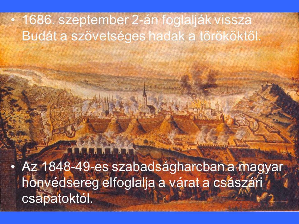 1686. szeptember 2-án foglalják vissza Budát a szövetséges hadak a törököktől.