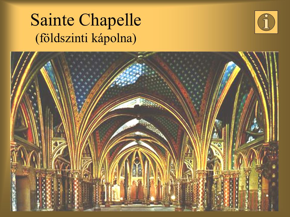 Sainte Chapelle (földszinti kápolna)
