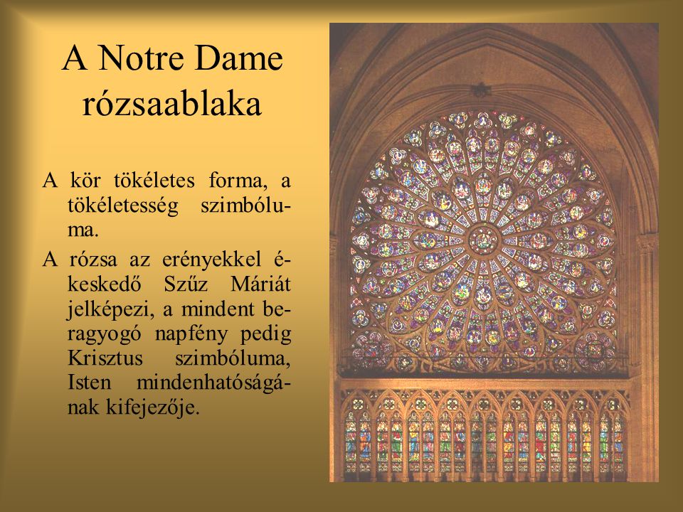 A Notre Dame rózsaablaka