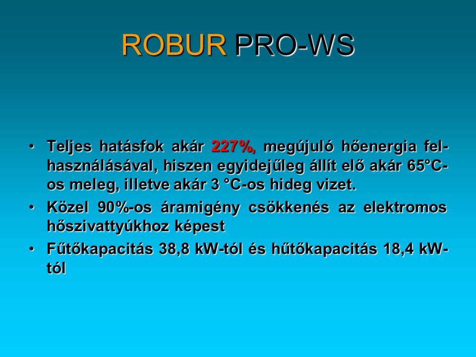 ROBUR PRO-WS