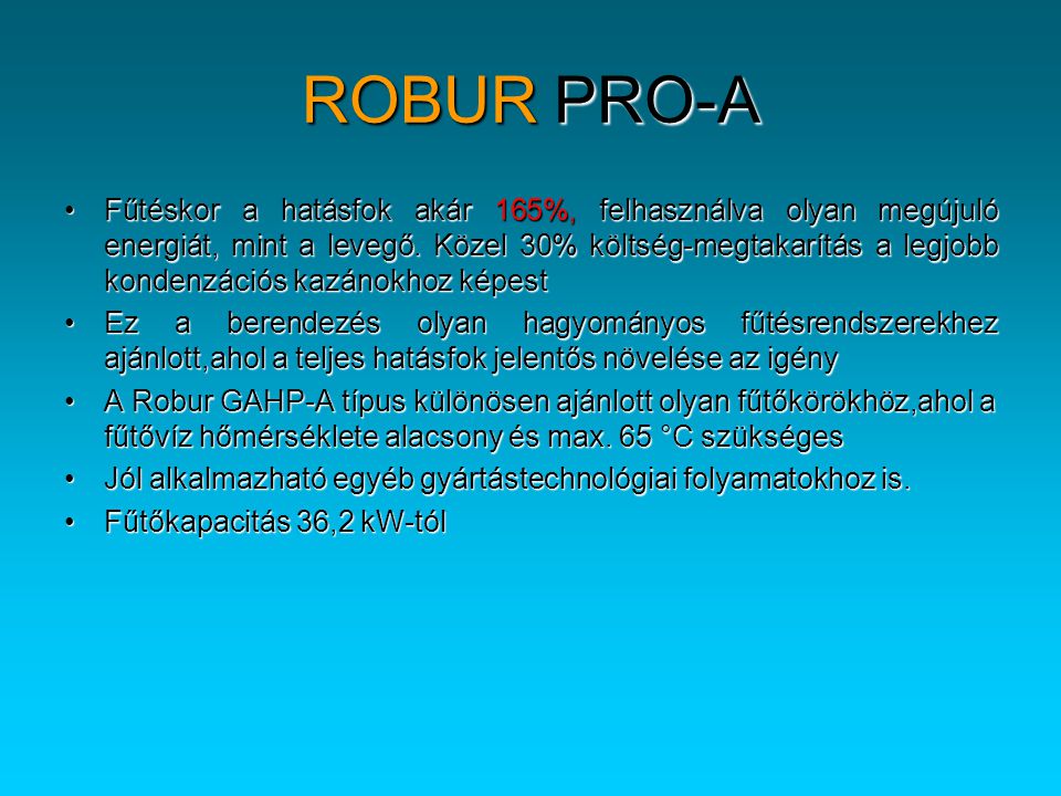 ROBUR PRO-A