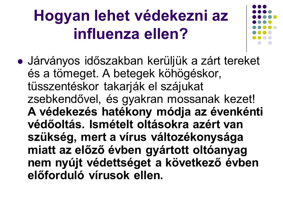 Hogyan lehet védekezni az influenza ellen