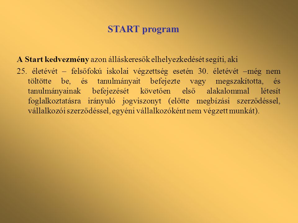START program