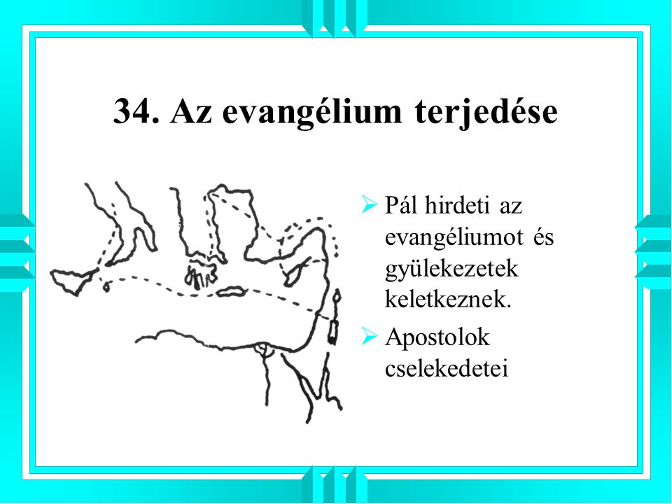34. Az evangélium terjedése