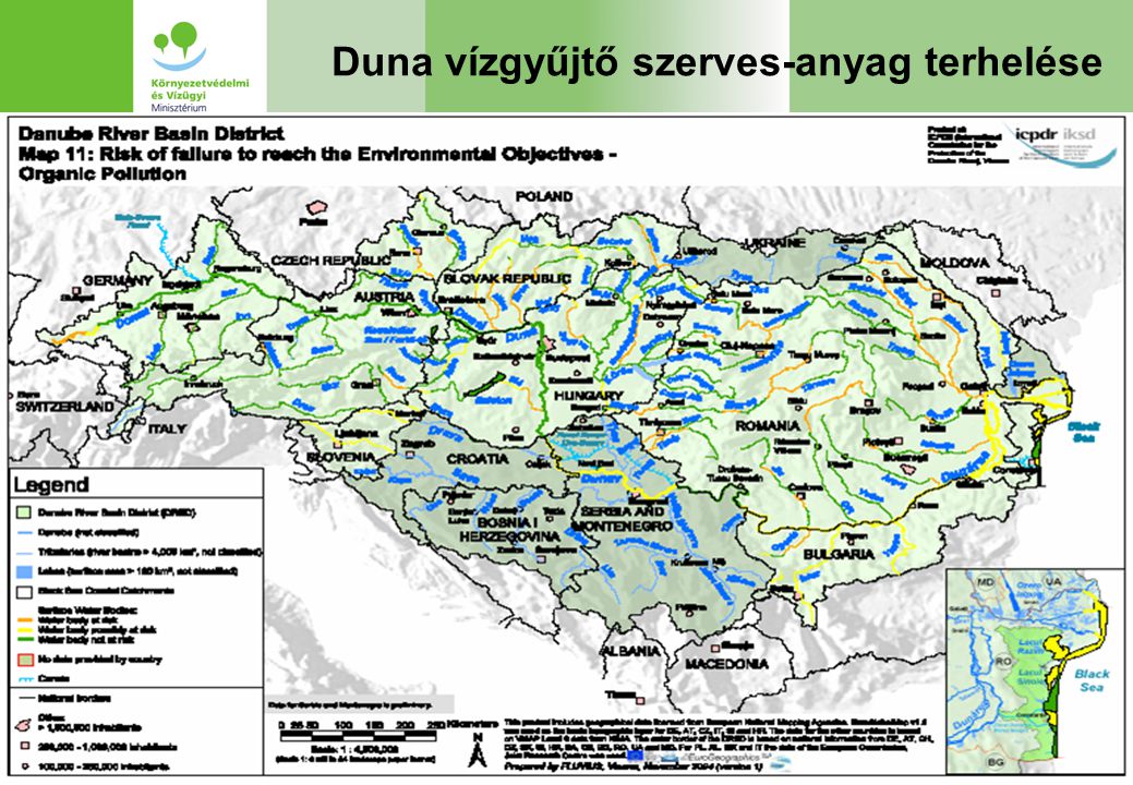 Duna vízgyűjtő szerves-anyag terhelése
