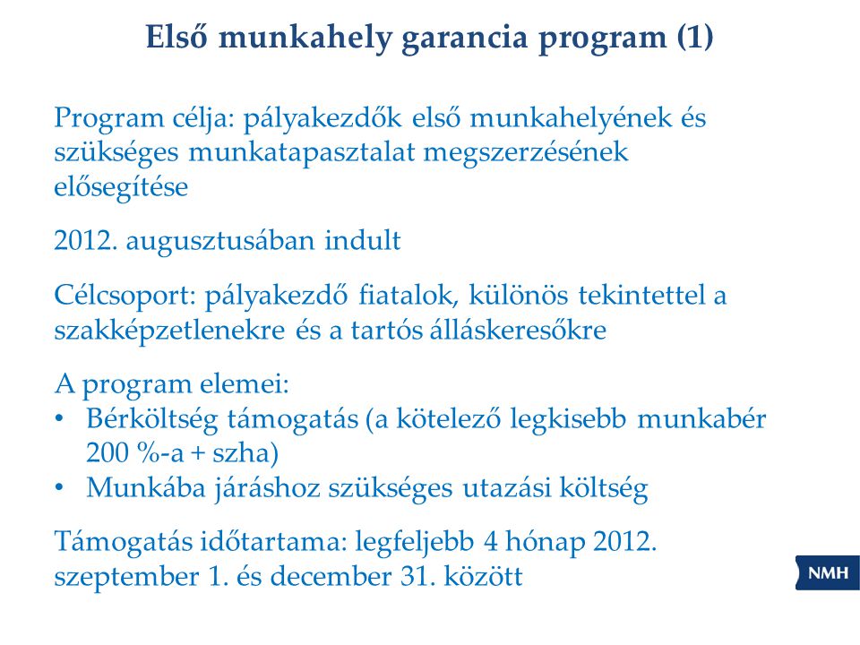 Első munkahely garancia program (1)