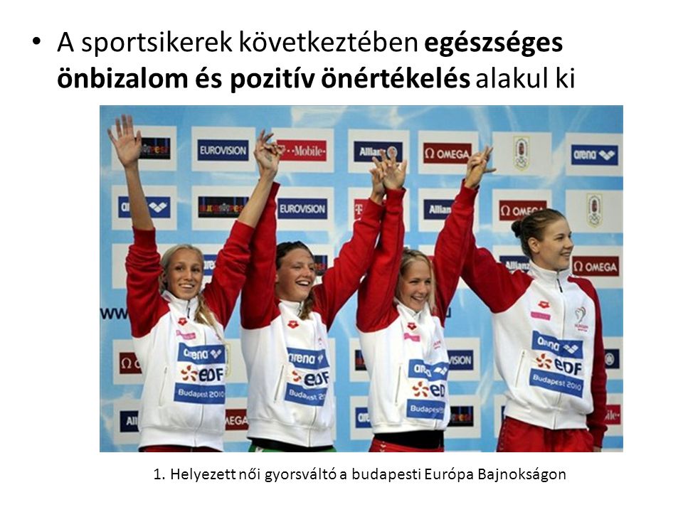 1. Helyezett női gyorsváltó a budapesti Európa Bajnokságon