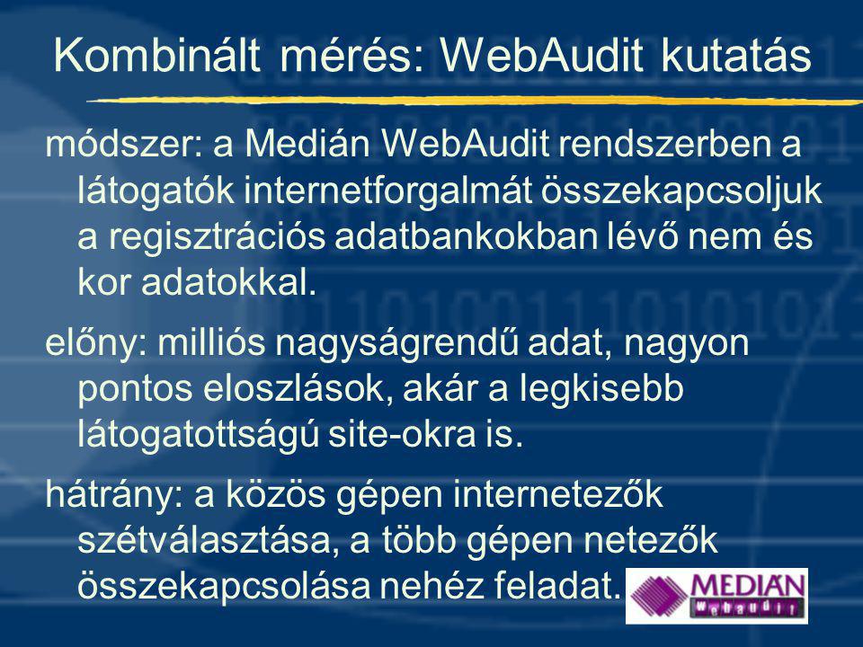 Kombinált mérés: WebAudit kutatás