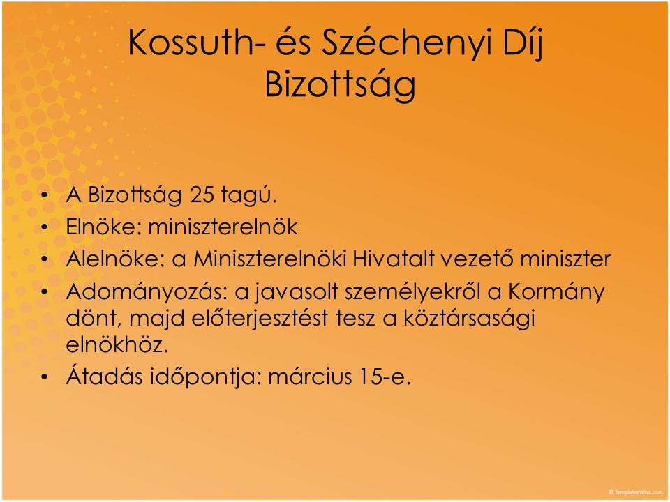 Kossuth- és Széchenyi Díj Bizottság