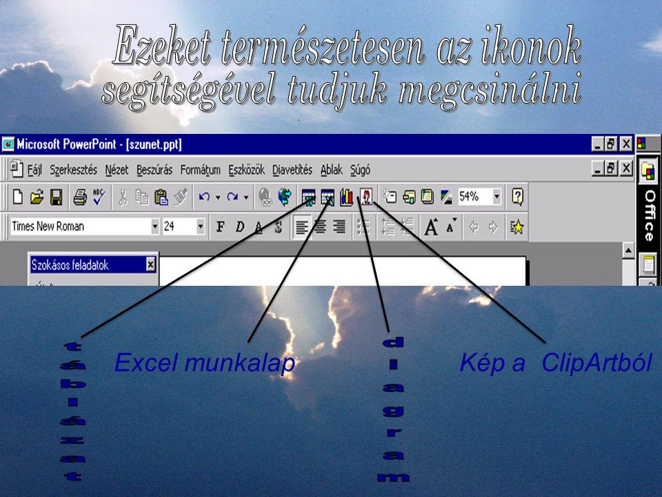 Excel munkalap Kép a ClipArtból