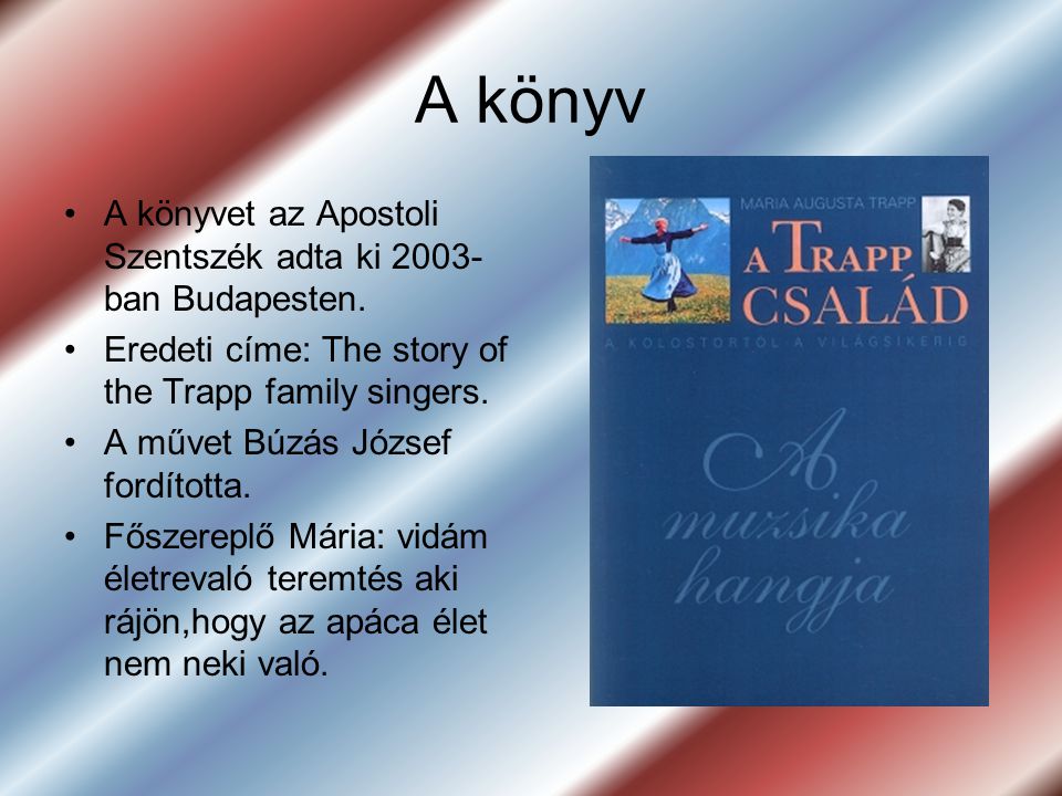 A könyv A könyvet az Apostoli Szentszék adta ki 2003-ban Budapesten.
