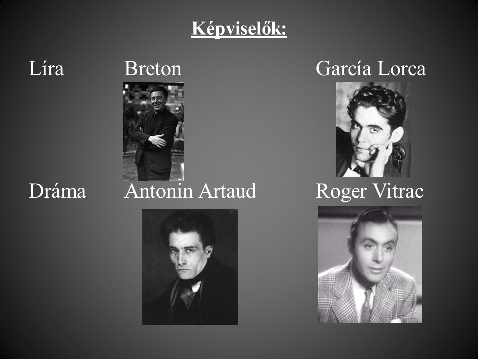 Líra Breton García Lorca Dráma Antonin Artaud Roger Vitrac