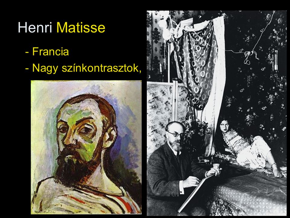 Henri Matisse - Francia - Nagy színkontrasztok,