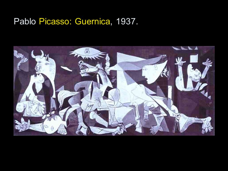 Pablo Picasso: Guernica, 1937.