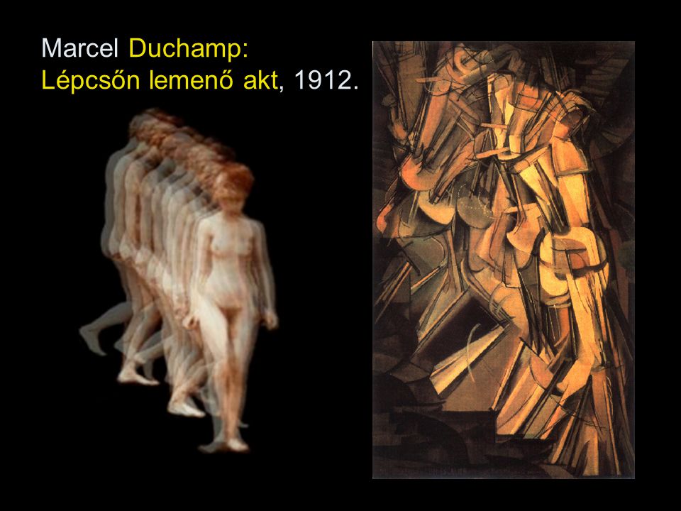 Marcel Duchamp: Lépcsőn lemenő akt, 1912.