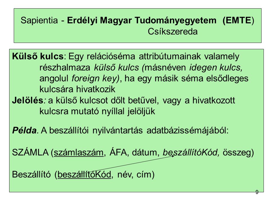 Sapientia - Erdélyi Magyar Tudományegyetem (EMTE) Csíkszereda
