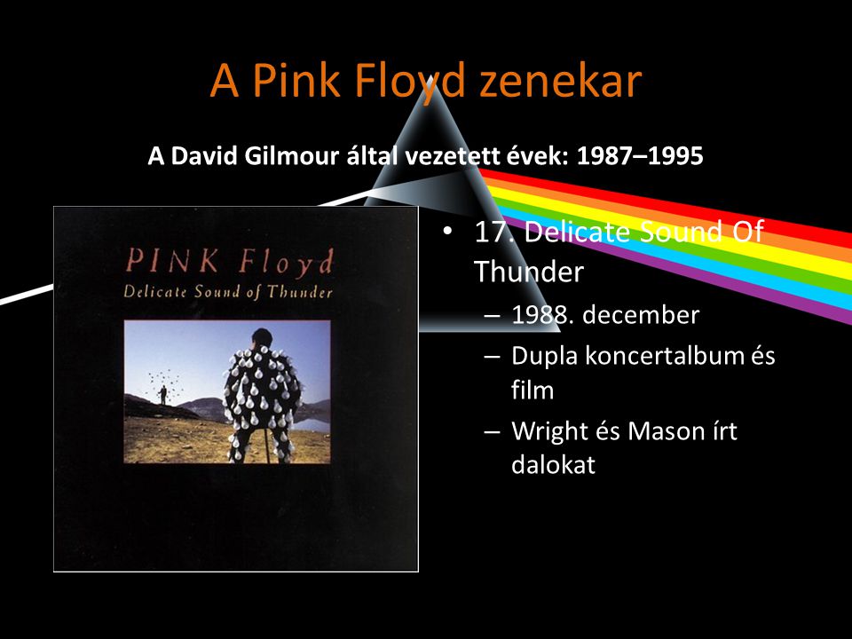 A David Gilmour által vezetett évek: 1987–1995