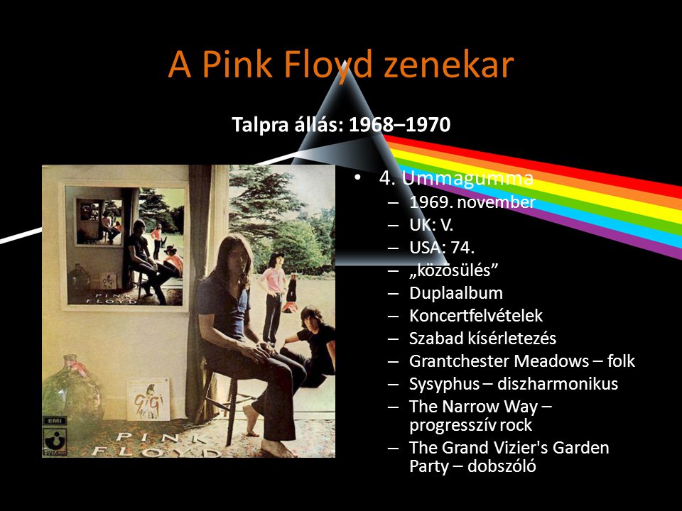 A Pink Floyd zenekar Talpra állás: 1968– Ummagumma