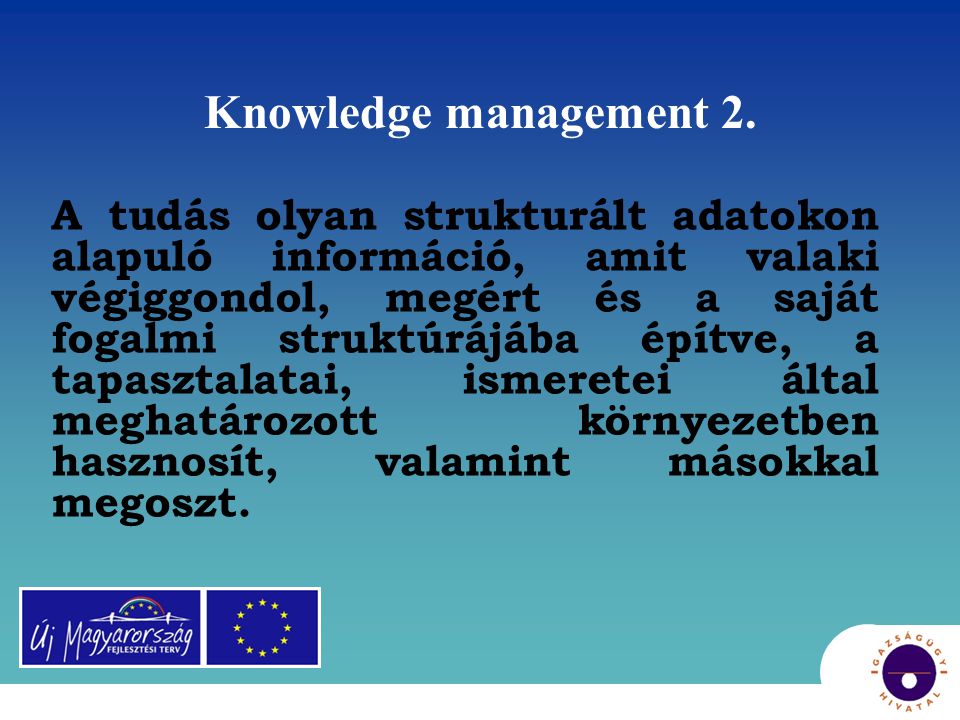 Knowledge management 2.