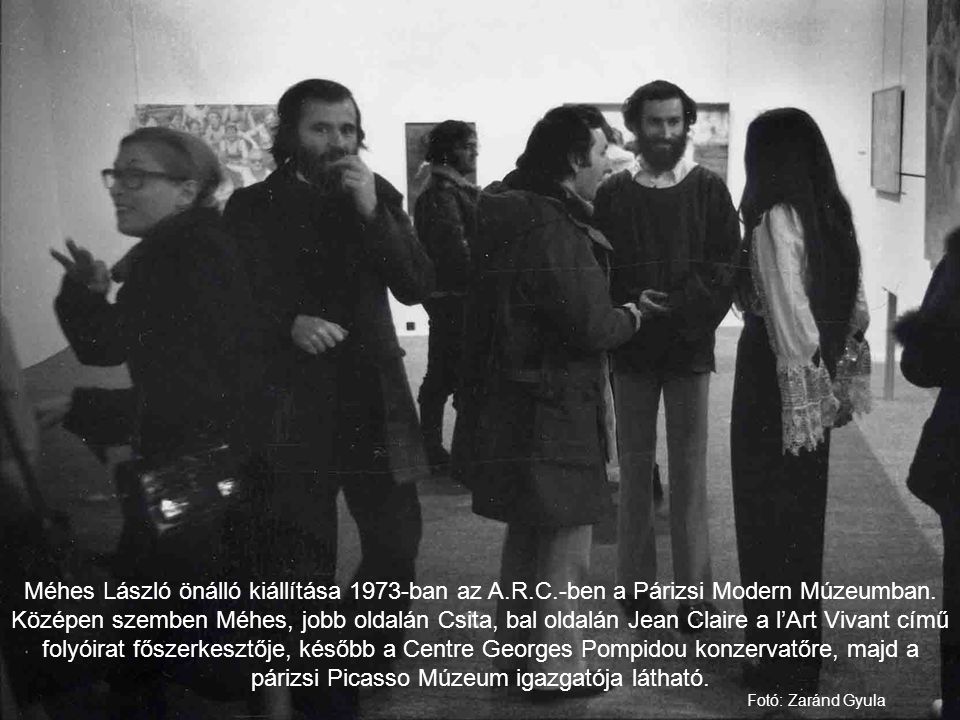 Méhes László önálló kiállítása 1973-ban az A. R. C