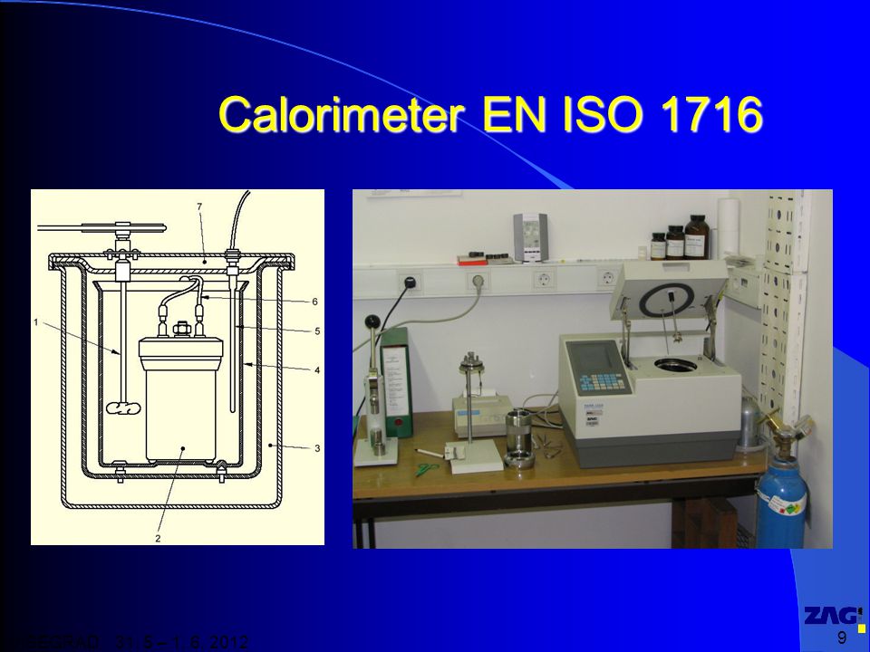 Calorimeter EN ISO 1716
