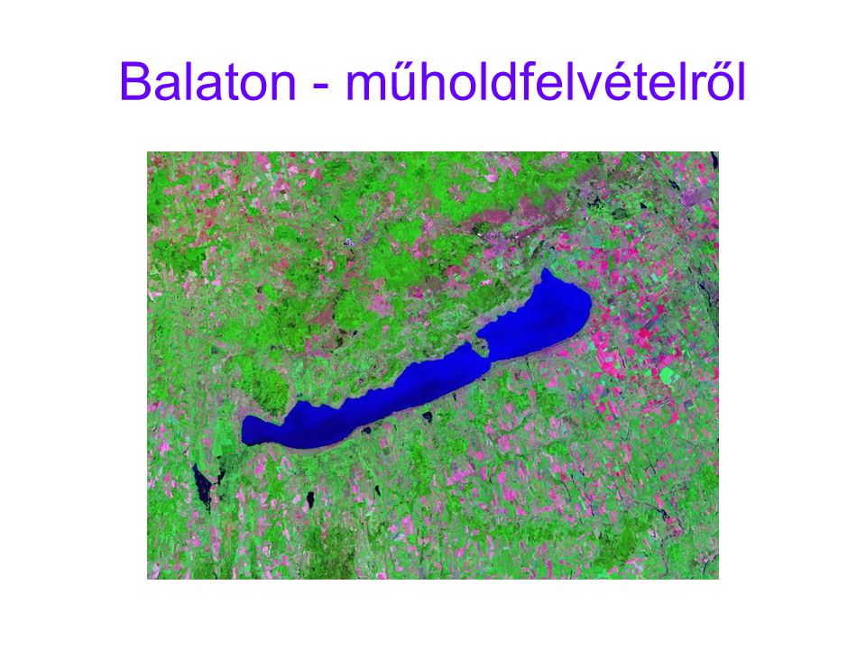 Balaton - műholdfelvételről