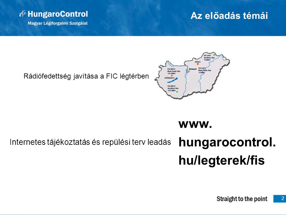 www. hungarocontrol. hu/legterek/fis Az előadás témái