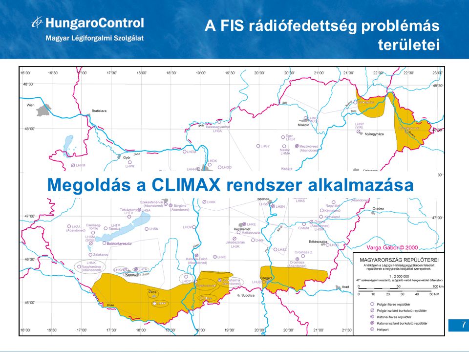 A FIS rádiófedettség problémás területei