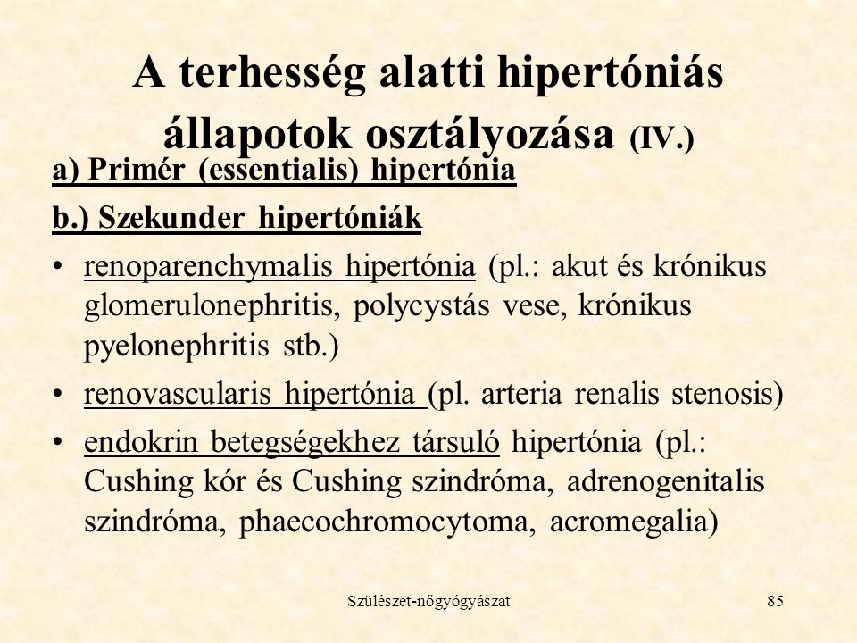 hipertóniás állapotok