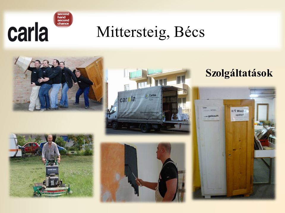 Mittersteig, Bécs Szolgáltatások