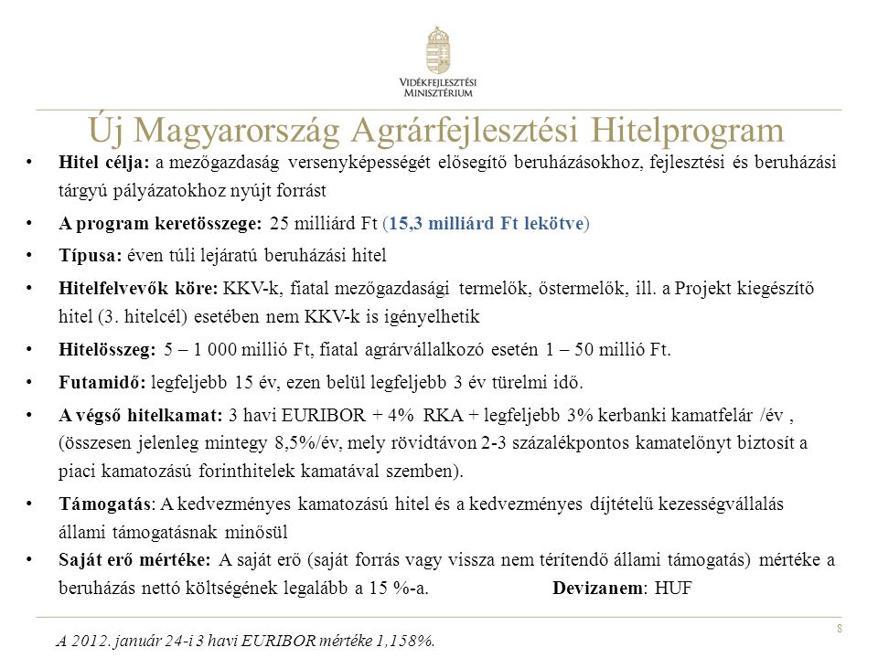 Új Magyarország Agrárfejlesztési Hitelprogram