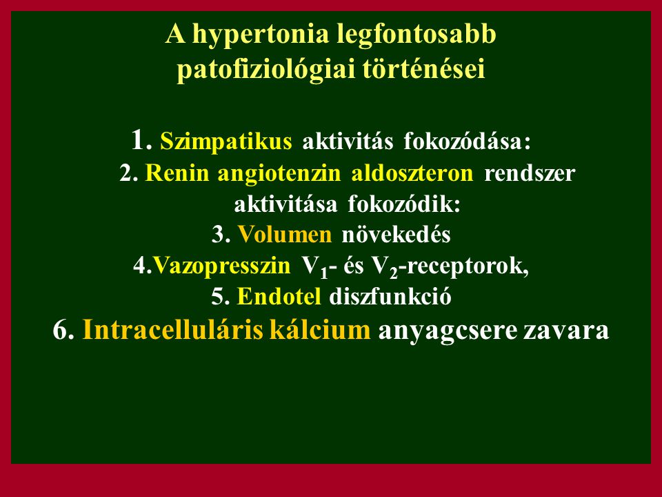 hipertónia patofiziológiai előadás)