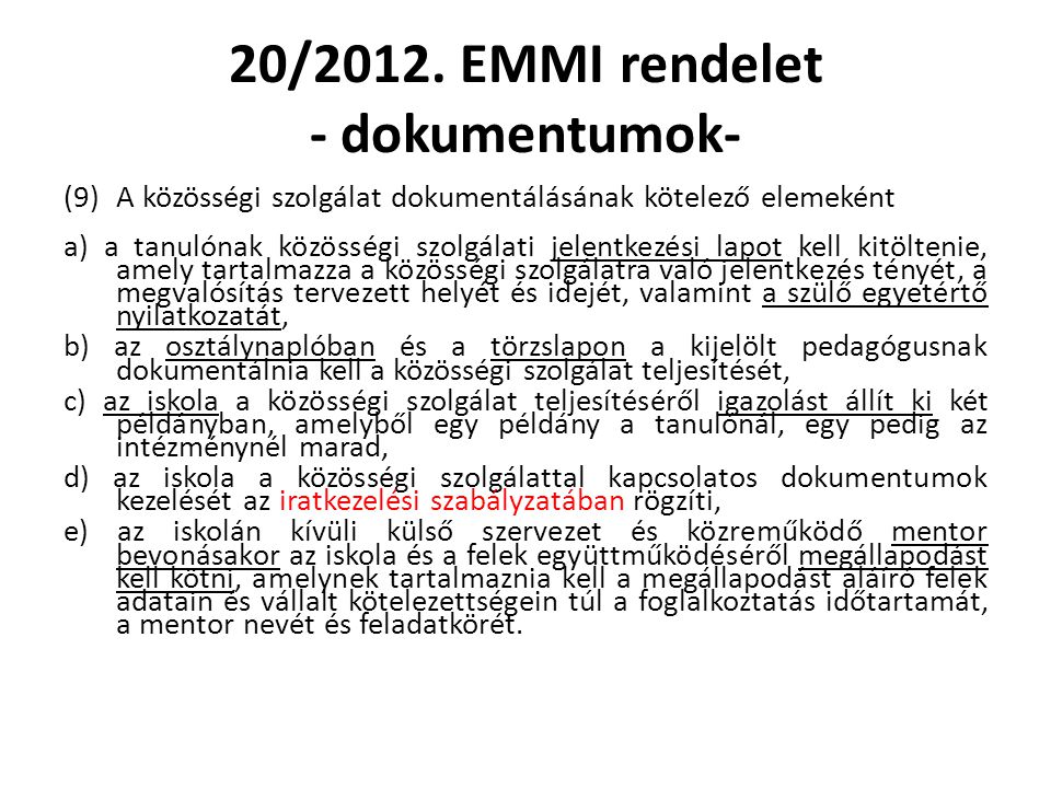 20/2012. EMMI rendelet - dokumentumok-