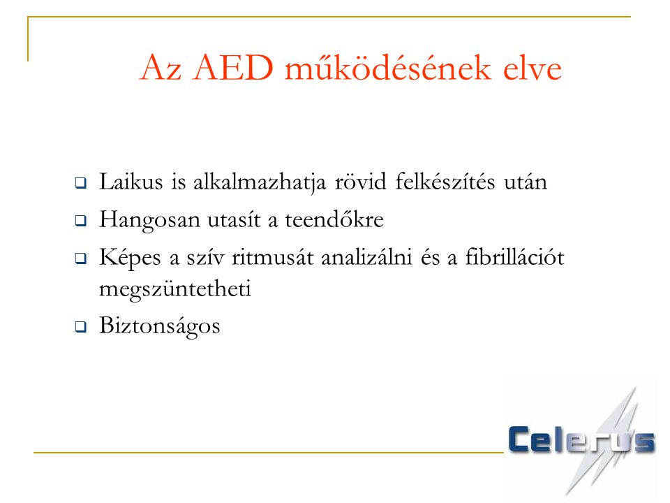 Az AED működésének elve