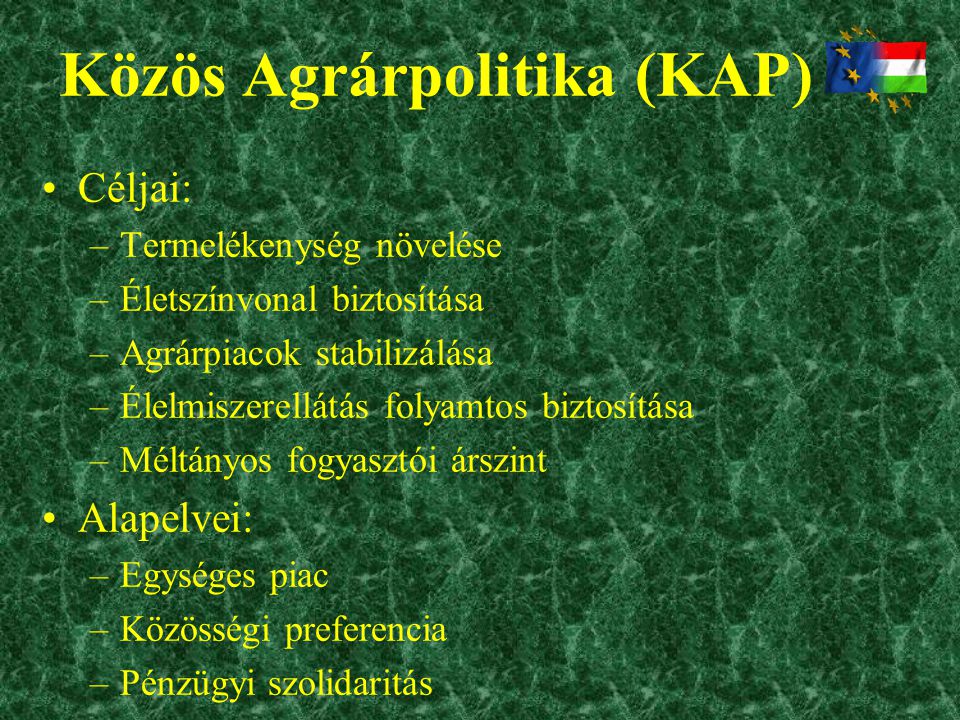 Közös Agrárpolitika (KAP)