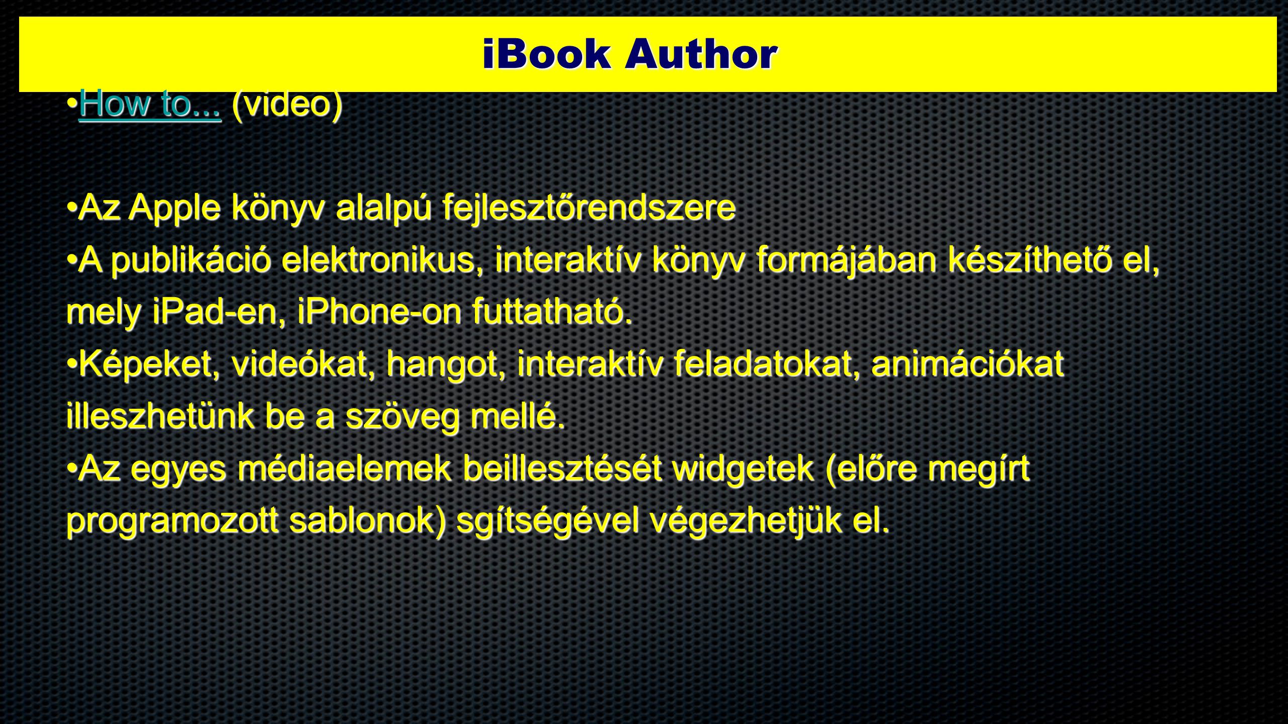 iBook Author How to... (video)