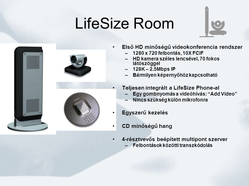 LifeSize Room Első HD minőségű videokonferencia rendszer