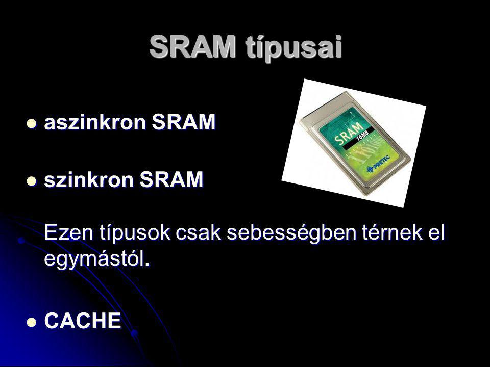 SRAM típusai aszinkron SRAM