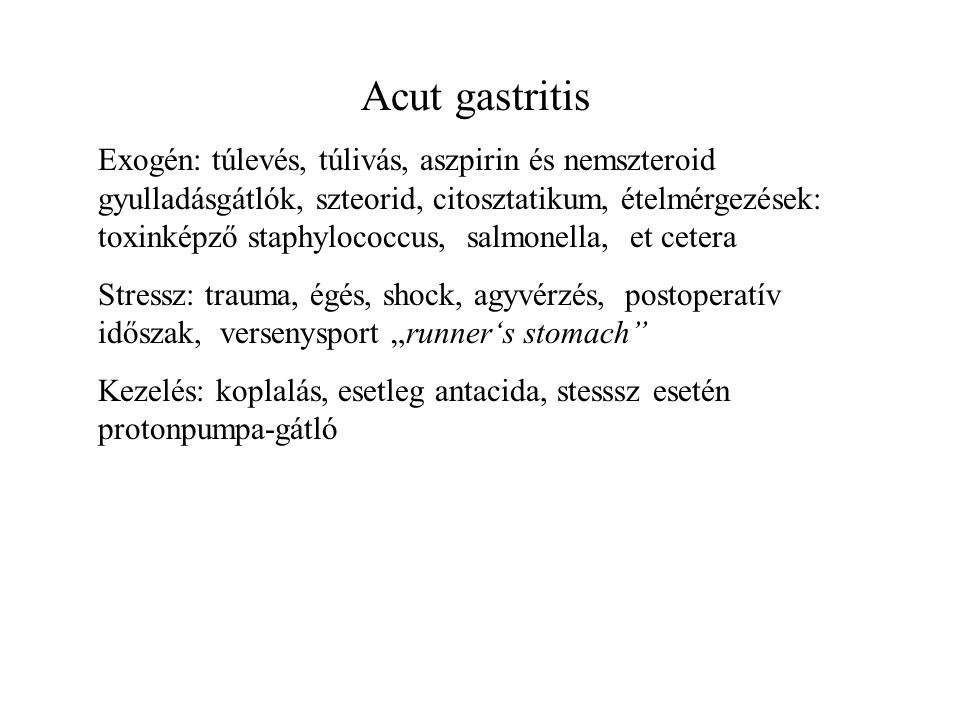 Acut gastritis