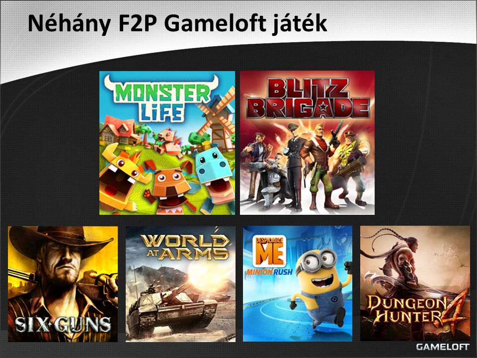 Néhány F2P Gameloft játék