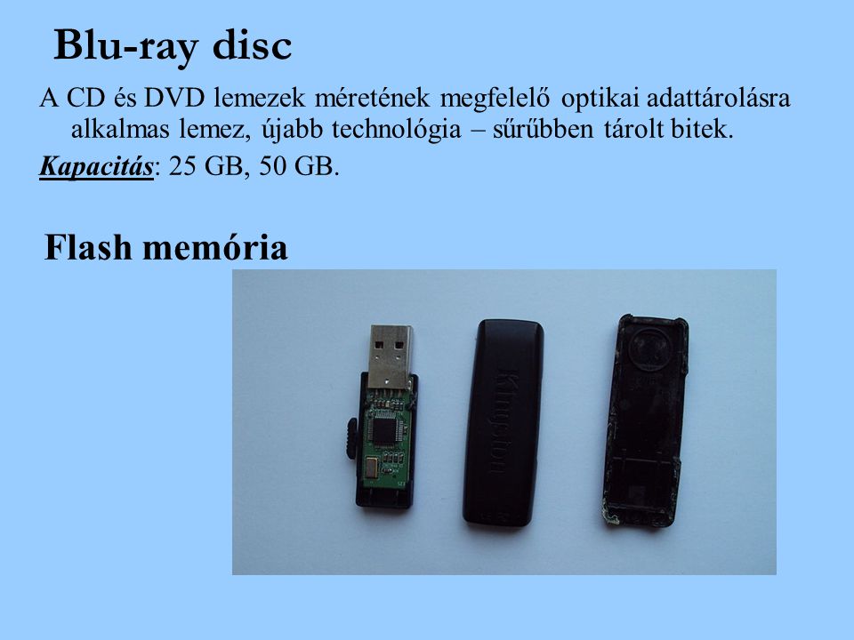 Blu-ray disc Flash memória
